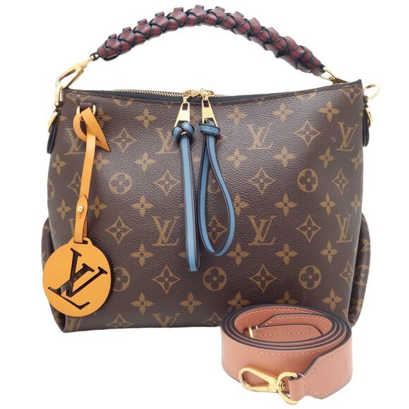 Louis Vuitton Monogram Mini Zipped Hobo 2way Bag Brown - Picture 1 of 8